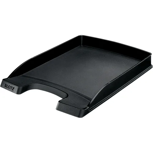 Leitz, LEITZ Plus Briefkorb, flach A4 52370095 schwarz