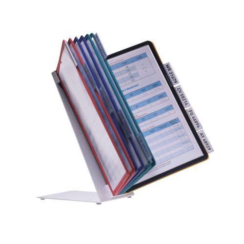DURABLE, DURABLE Displaysystem VARIO Table 10 557000 farbig, 10 Sichttafeln A4