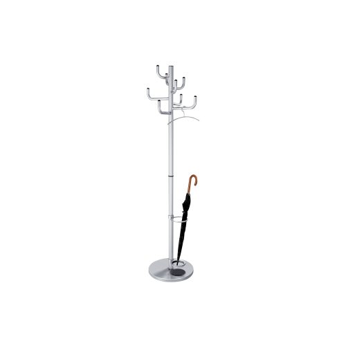 Kerkmann Garderobenständer 8 Haken Aluminium Silber