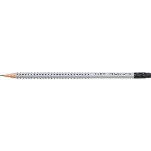 Faber-Castell, FABER-CASTELL Bleistift GRIP 2001 HB 117200 mit Radierer
