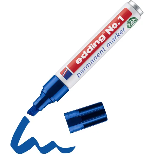 edding, EDDING Permanent Marker No. 1 1-5mm 1-3 blau