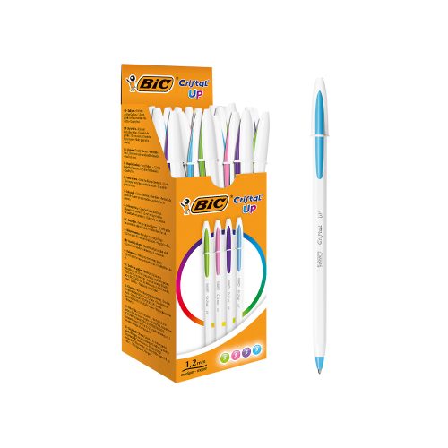 BIC Cristal Up Kugelschreiber Farbig sortiert Mittel 0,35 mm 20 Stück