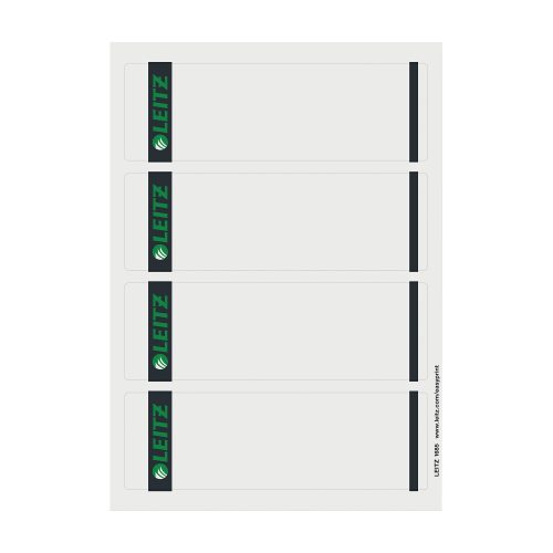 Leitz Bedruckbar Selbstklebende Rückenschilder 1685-20-85 DIN A4 Grau 6,15 x 19,2 cm 25 Blatt à 4 Etiketten