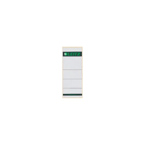 Leitz, LEITZ R&uuml;ckenschilder grau, liniert 1647-00-85 Selbstklebend, 61x157mm 10Stk.