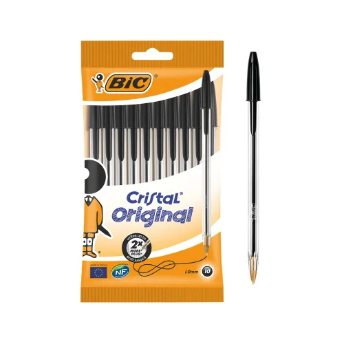 BIC, BIC Kugelschreiber Cristal 830864 schwarz, 10 St&uuml;ck