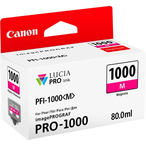 Canon, CANON Tintenpatrone magenta PFI-1000 iPF PRO-1000 80ml
