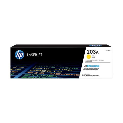 HP, HP Toner-Modul 203A yellow CF542A CLJ Pro M254/MFP M280 1300 S.