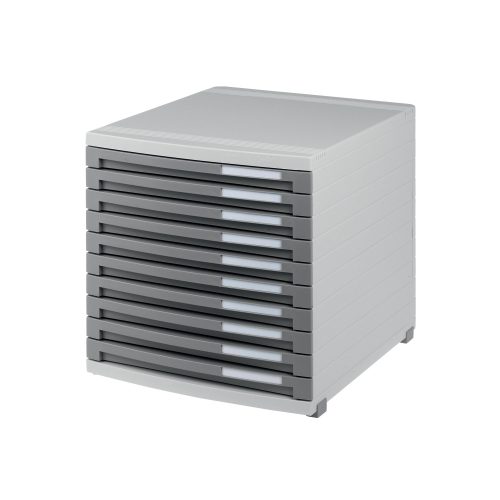 HAN Schubladenbox Contur 1510 Polystyrol Hellgrau, Grau 30 x 38,2 x 30,7 cm Geschlossene Schubladen