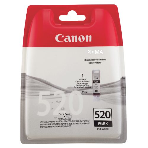 Canon, CANON Tintenpatrone schwarz PGI-520BK PIXMA MP 980 19ml