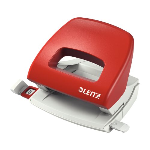Leitz, LEITZ B&uuml;rolocher NewNeXXt 5.5mm 50380025 rot f. 16 Blatt