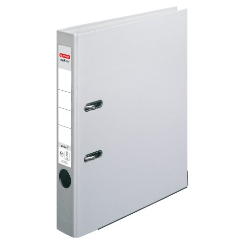Herlitz Max.file maX.file Protect Ordner A4 55 mm Grau 2 Ringe Pappkarton, PP (Polypropylen) Texturiert