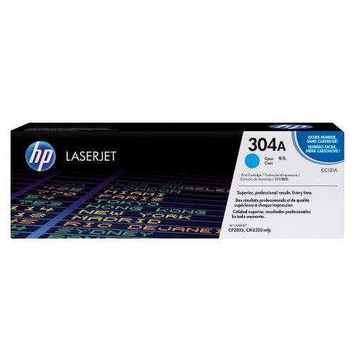 HP, HP Toner-Modul 304A cyan CC531A Color LaserJet CP2025 2800 S.