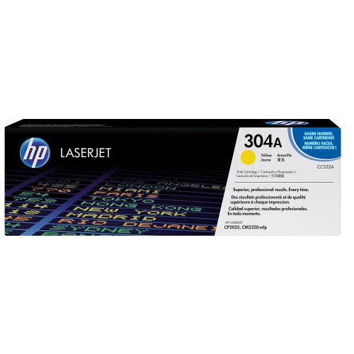 HP, HP Toner-Modul 304A yellow CC532A Color LaserJet CP2025 2800 S.