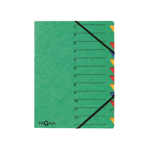 PAGNA, PAGNA Ordnungsmappe EASY A4 24131-03 gr&uuml;n 12 F&auml;cher