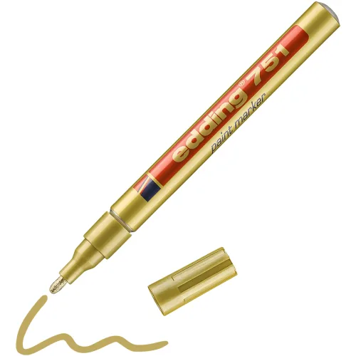 edding 751 Lackmarker Fein Rundspitze Gold