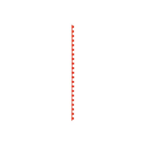 GBC, GBC Plastikbindr&uuml;cken 8mm A4 4028214 rot, 21 Ringe 100 St&uuml;ck