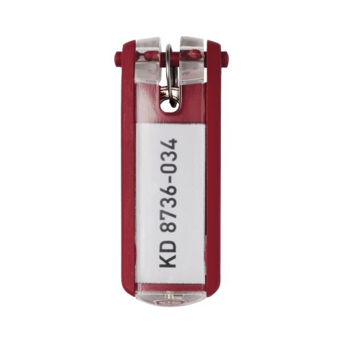 DURABLE Schlüsselanhänger Key Clip Rot 25 x 65 mm 6 Stück
