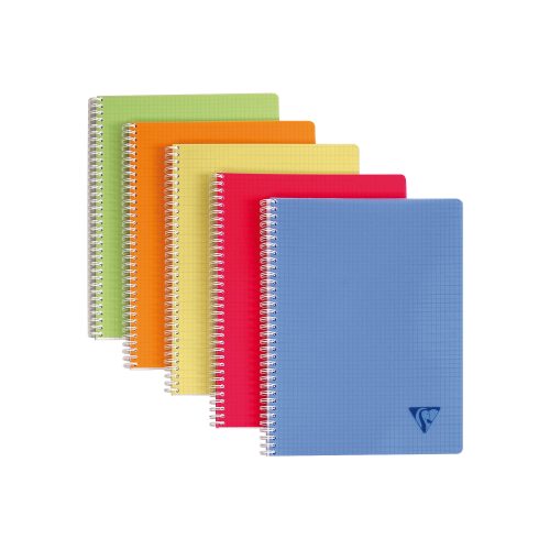 Clairefontaine, CLAIREFONTAINE Spiralheft ass. A4 328126 5mm, kariert 90 Blatt