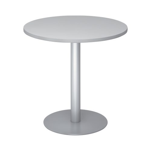 Hammerbacher Säulentisch STF08 Grau, Silber 800 x 745 mm