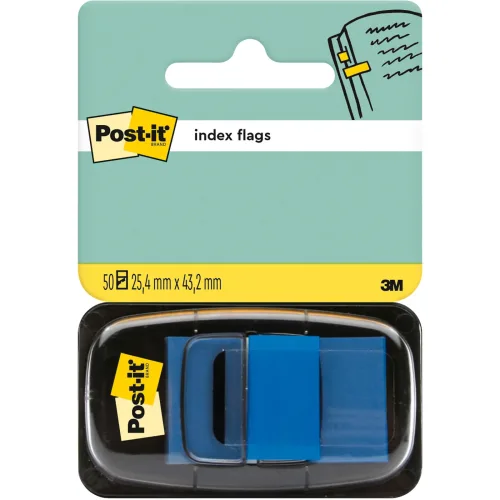Post-it, POST-IT Index Tabs 25,4x43,2mm 680-2 blau/50 Tabs