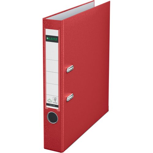 Leitz 180° Ordner A4 52 mm Rot 2 Ringe 1015 PP (Polypropylen) Glatt Hochformat