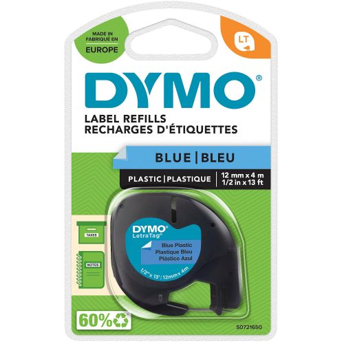 DYMO, DYMO Schriftband LetraTag 12mmx4m S0721650 blau