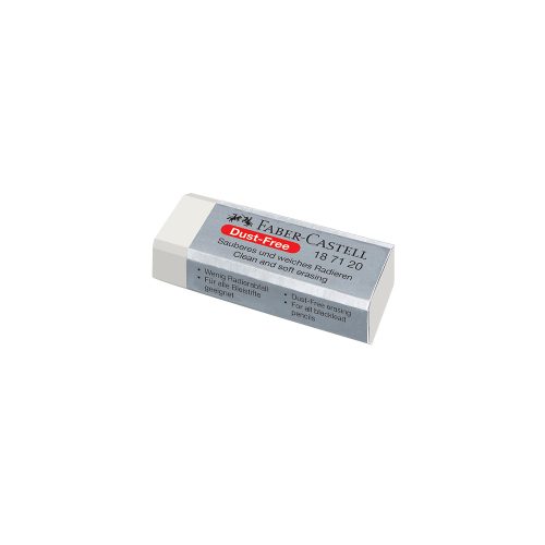 Faber-Castell, Faber-Castell - Radiergummi, 6.2X2.15X1.15CM, Weiss