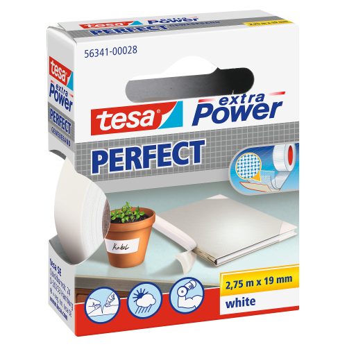 tesa, TESA Extra Power Perfect 2.75mx19mm 563410002 Gewebeband. weiss