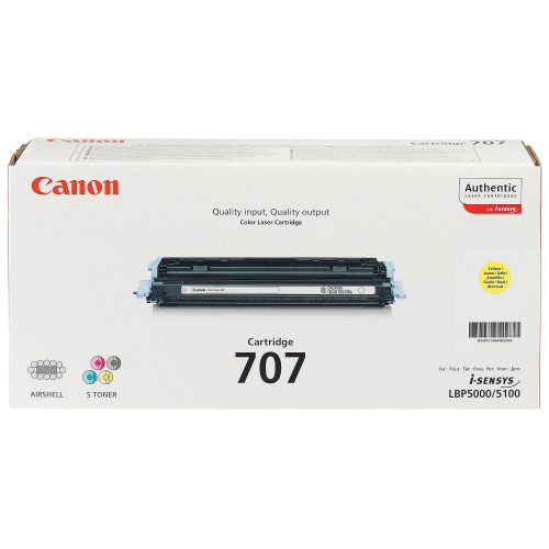Canon 707 Original Tonerkartusche Gelb