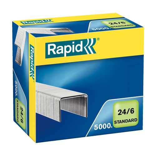 RAPID, RAPID Heftklammern 24/6 verzinkt 24859800 max. 20 Blatt 5000 St&uuml;ck