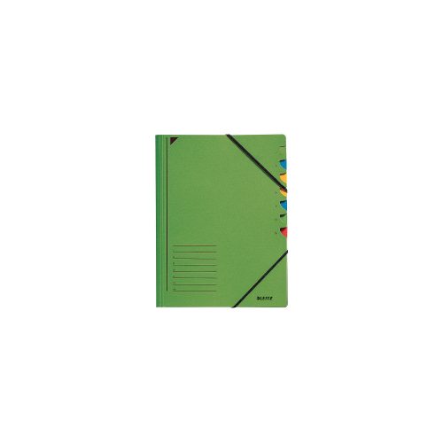 Leitz, LEITZ Ordnungsmappe A4 39070055 gr&uuml;n 7 F&auml;cher