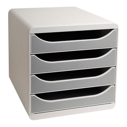 Exacompta, EXACOMPTA Schubladenbox grau 310041D 4 F&auml;cher