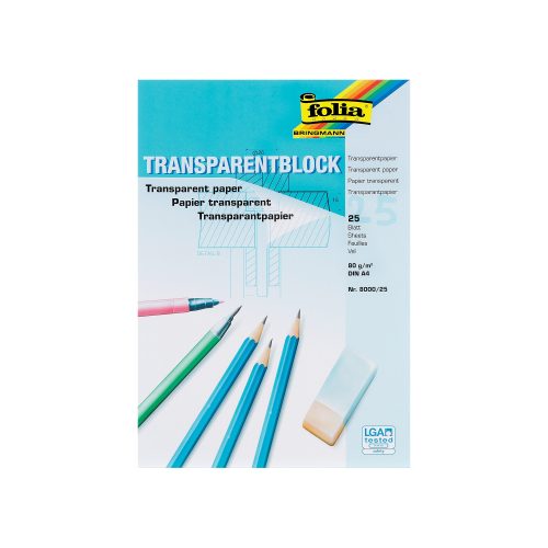 Folia, FOLIA Transparentpapier A4 03.8000.25 80/85g 25 Blatt