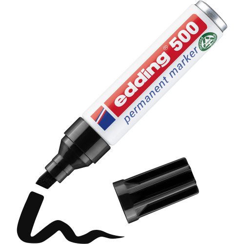 edding, EDDING Permanent Marker 500 2-7mm 500-1 schwarz
