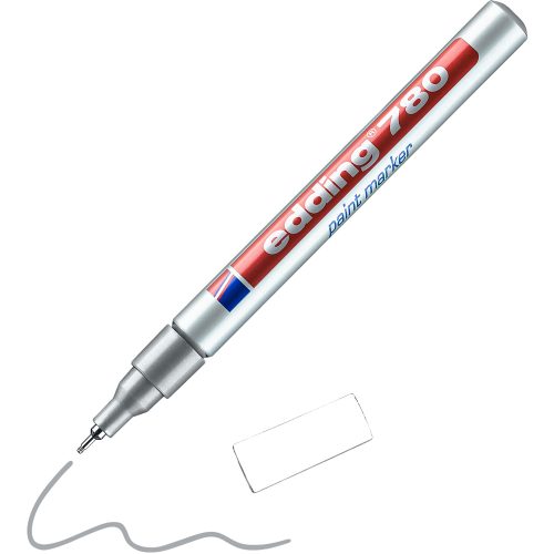 edding Lackmarker 780 Nadelspitze 0.8 mm Silber