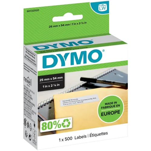 DYMO, DYMO R&uuml;cksendeadressetiketten S0722520 permanent 54x25mm