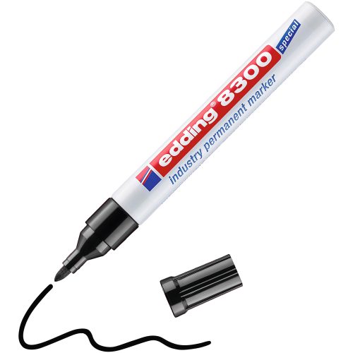 edding, EDDING Permanent Marker 8300 1,5-3mm 8300-1 schwarz