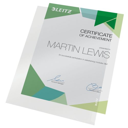 Leitz, LEITZ Sichth&uuml;lle Premium PVC A4 4100-30-03 transparent 10 St&uuml;ck