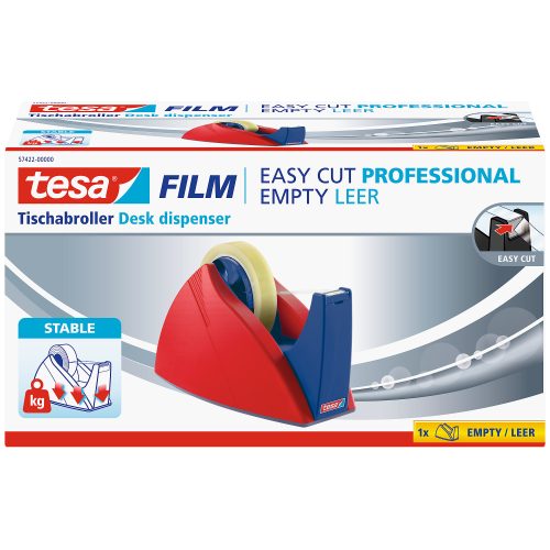 tesa, TESA Tischabroller EasyCut 66mx25mm 574220000 rot/blau