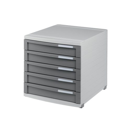 HAN Schubladenbox Contur 1505 Polystyrol Hellgrau 30 x 38,2 x 30,7 cm Geschlossene Schubladen