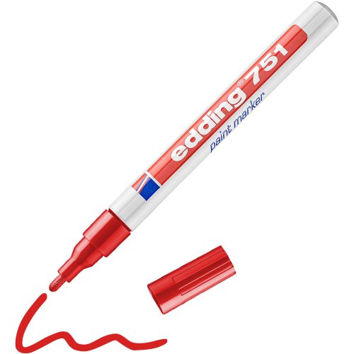 edding 751 Lackmarker Fein Rundspitze Rot