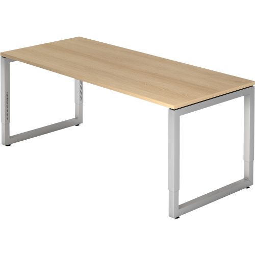 Hammerbacher Schreibtisch R-Serie Eiche 1.800 x 650-850 mm VRS19/E