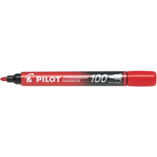 Pilot, PILOT Permanent Marker 100 1mm SCA-100-R Rundspitze rot