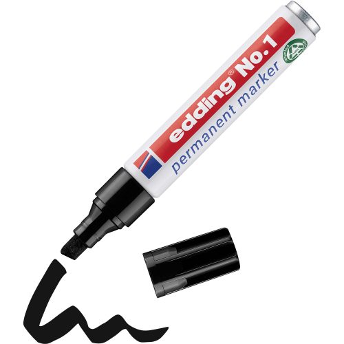 edding, EDDING Permanent Marker No. 1 1-5mm 1-1 schwarz