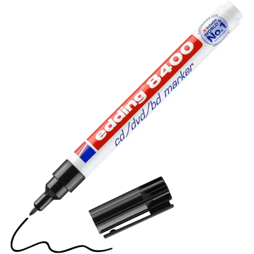 edding, EDDING CD-Marker 8400 0,5-1mm 8400-1 schwarz