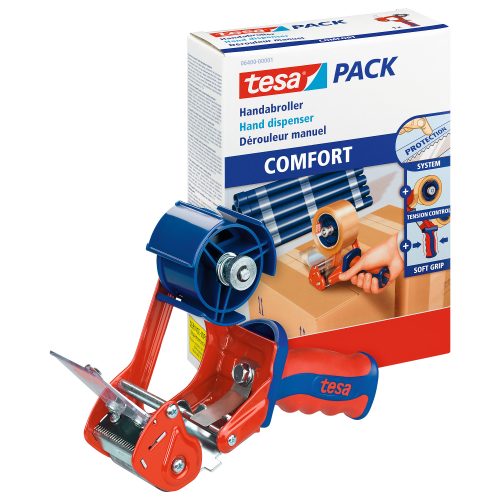 tesa Handabroller 6400 Rollenbremse verstellbar für Bandbreite max. 50 mm