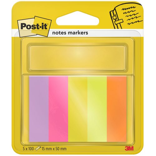 Post-it, POST-IT Marker 15x50mm 670/5 5-farbig/5x100 Blatt