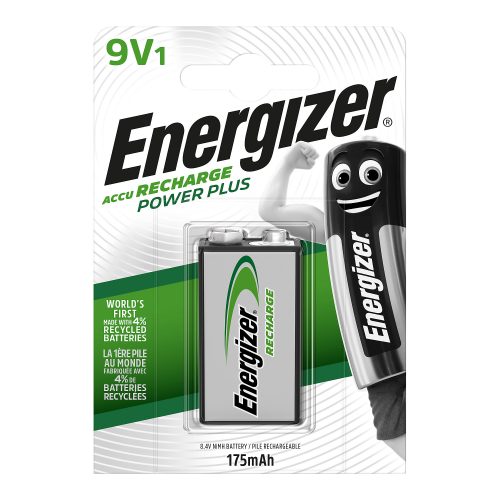 Energizer 9 V Wiederaufladbare Batterien Power Plus 6HR61 175 mAh NiMH