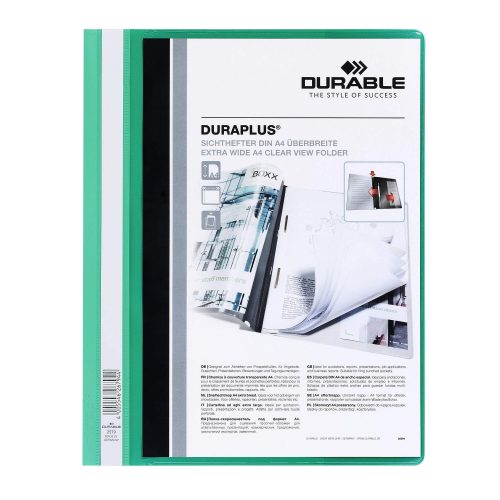 DURABLE, DURABLE Angebotshefter DURAPLUS 2579/05 f&uuml;r 100 Blatt A4 gr&uuml;n