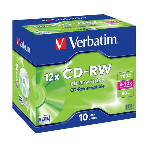 Verbatim CD-RW 12x 700 MB 10 Stück